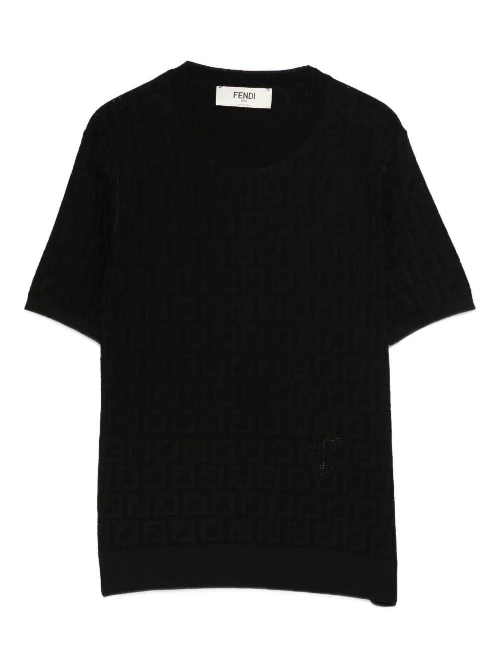 Fendi Women Ff Cotton And Viscose Sweater FENDI