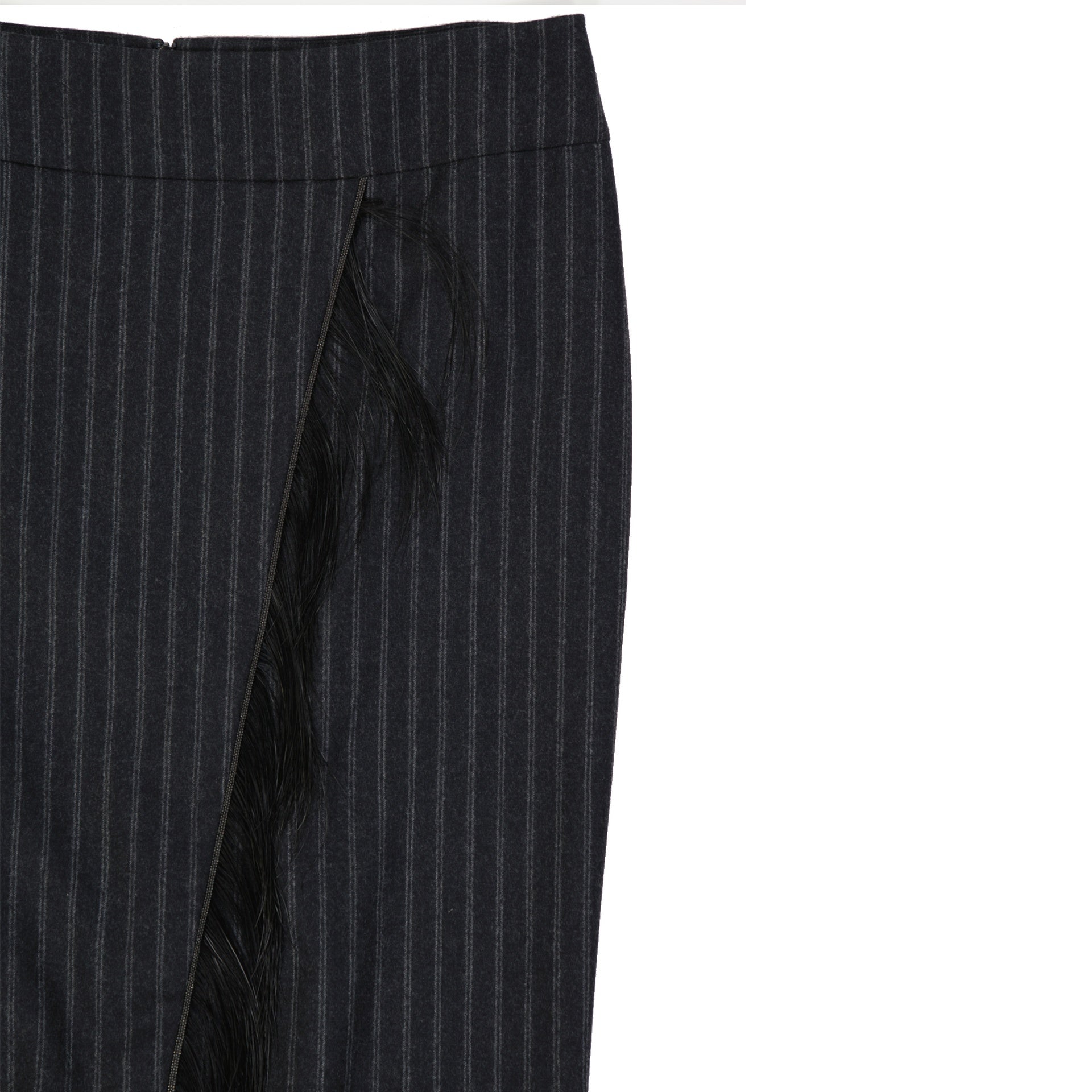Brunello Cucinelli Wool Striped Skirt Women BRUNELLO CUCINELLI