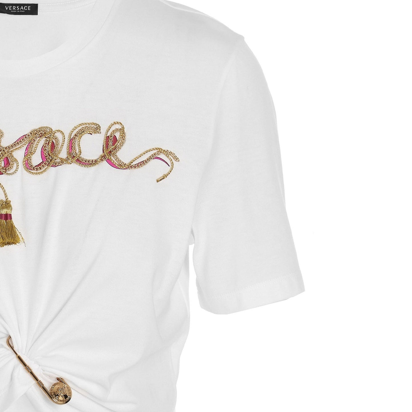 Versace Pin Logo T-Shirt Women VERSACE
