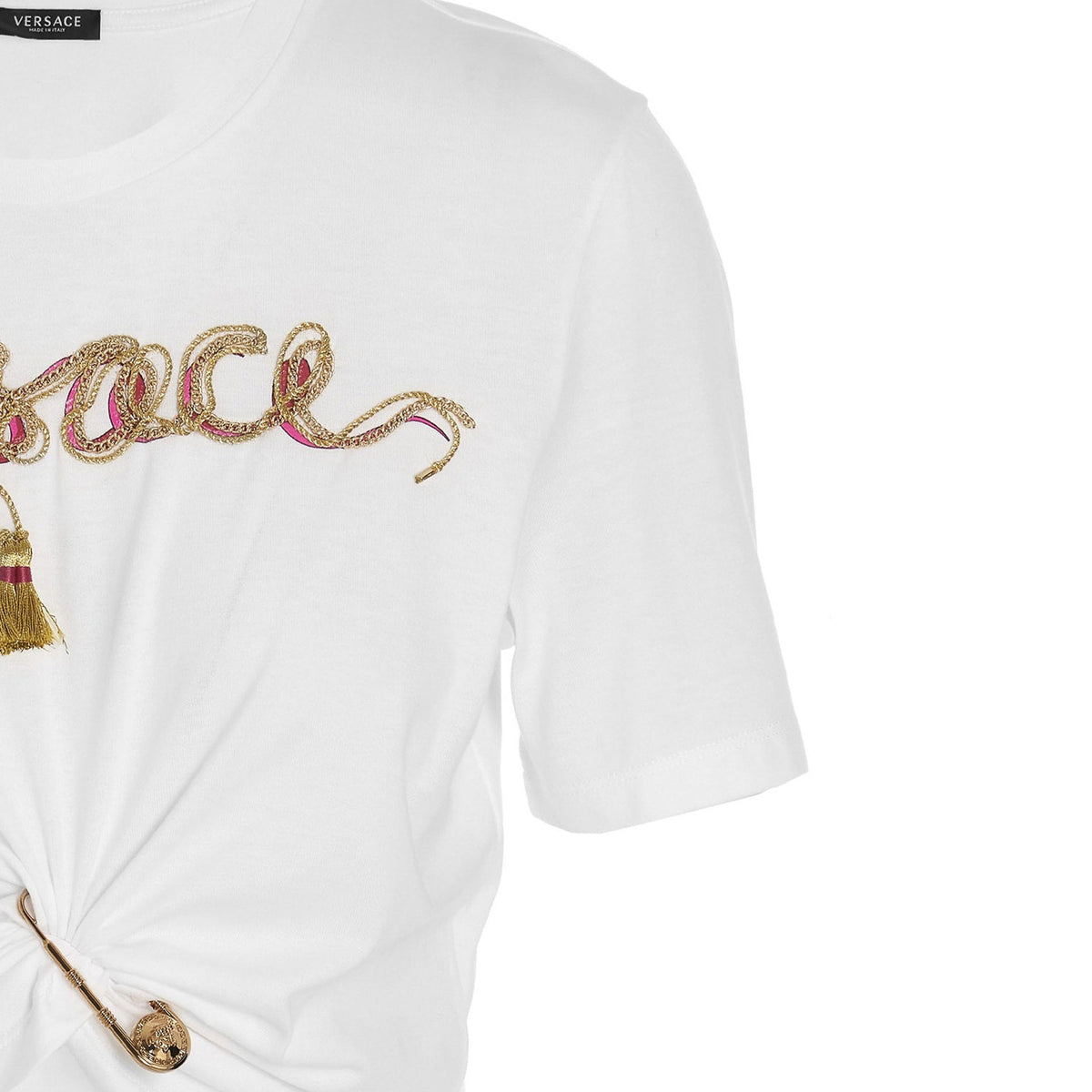 Versace Pin Logo T-Shirt Women VERSACE
