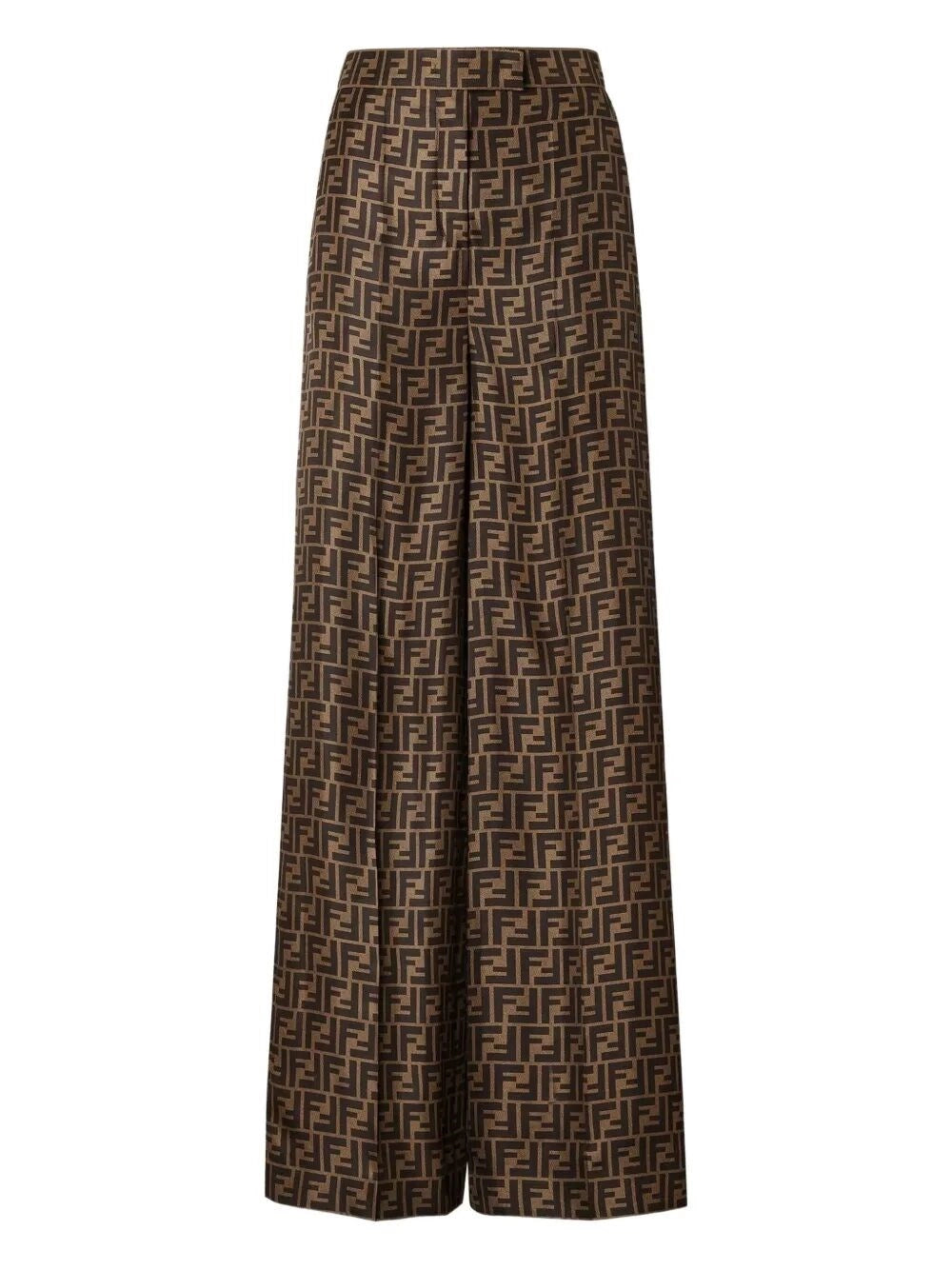 Fendi Women `Ff` Twill Pants FENDI