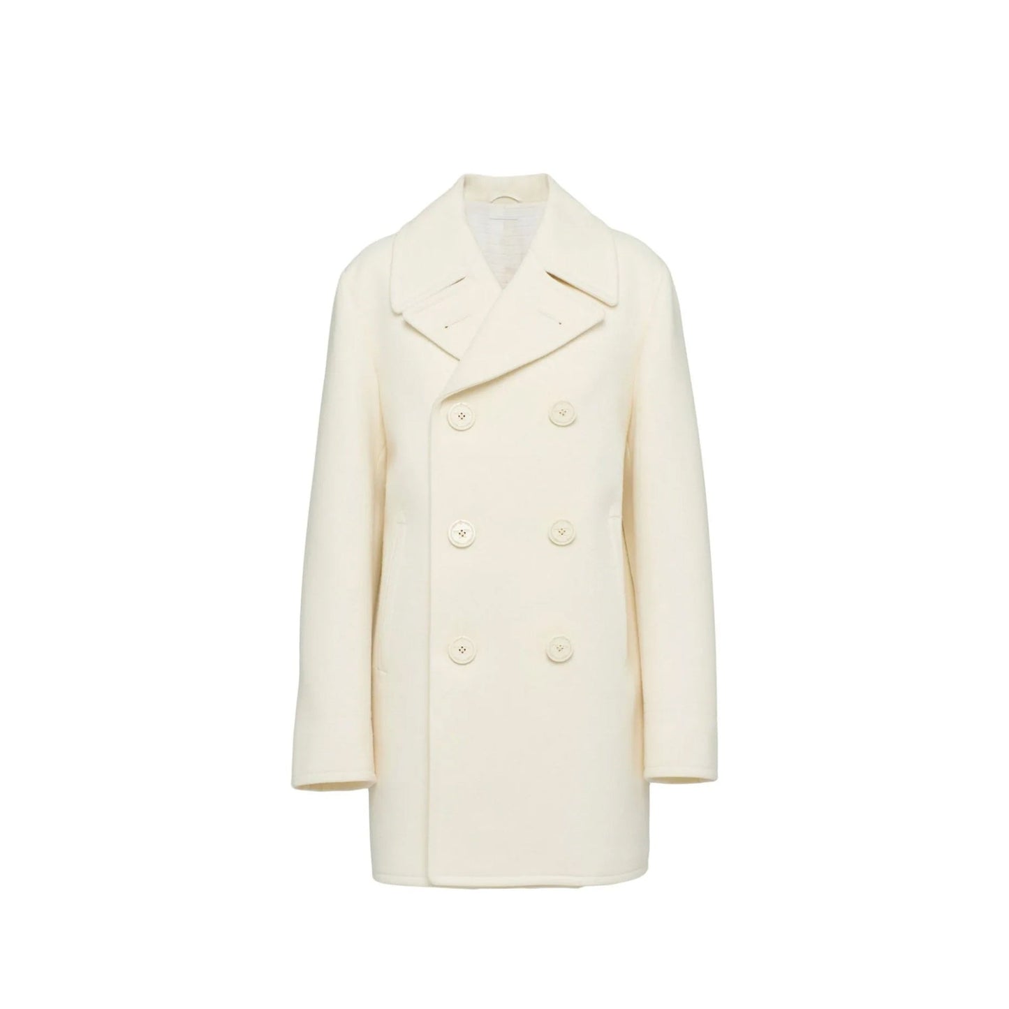 Prada Double-Breasted Wool Coat Women PRADA