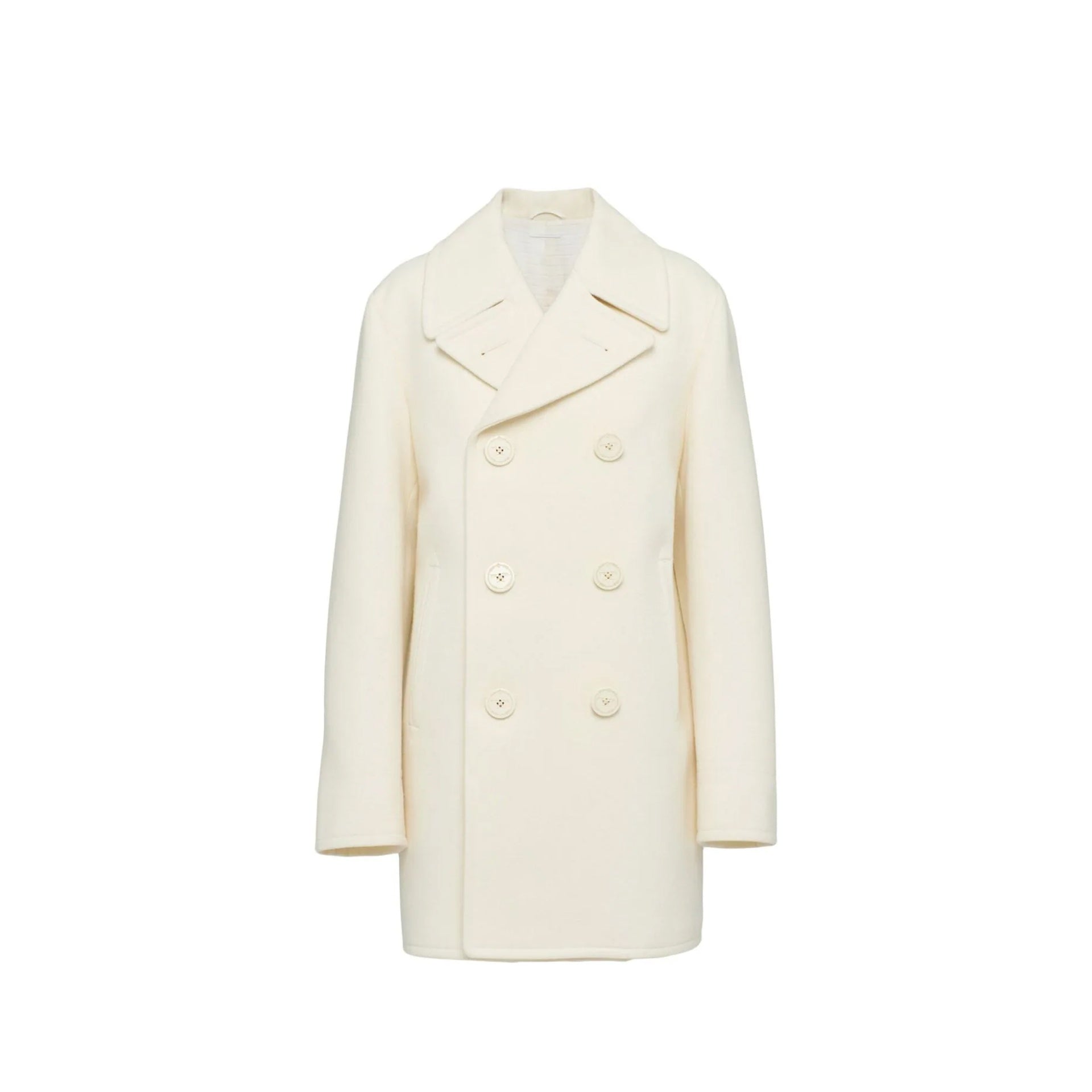 Prada Double-Breasted Wool Coat Women PRADA