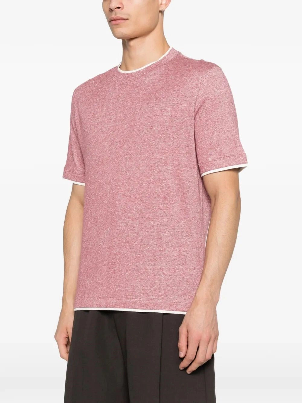 Brunello Cucinelli Men T-Shirt With Faux-Layering BRUNELLO CUCINELLI