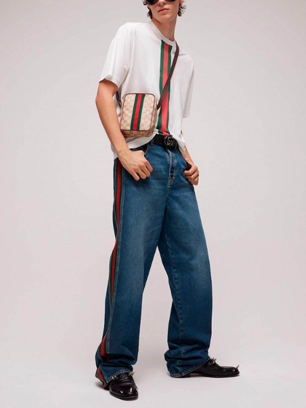 Gucci Men Denim Baggy Pants GUCCI