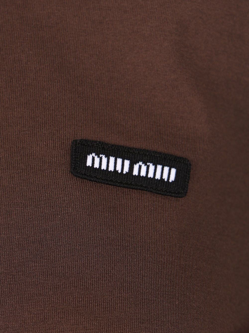 Miu Miu Women Long-Sleeved Double-Layer T-Shirt MIU MIU