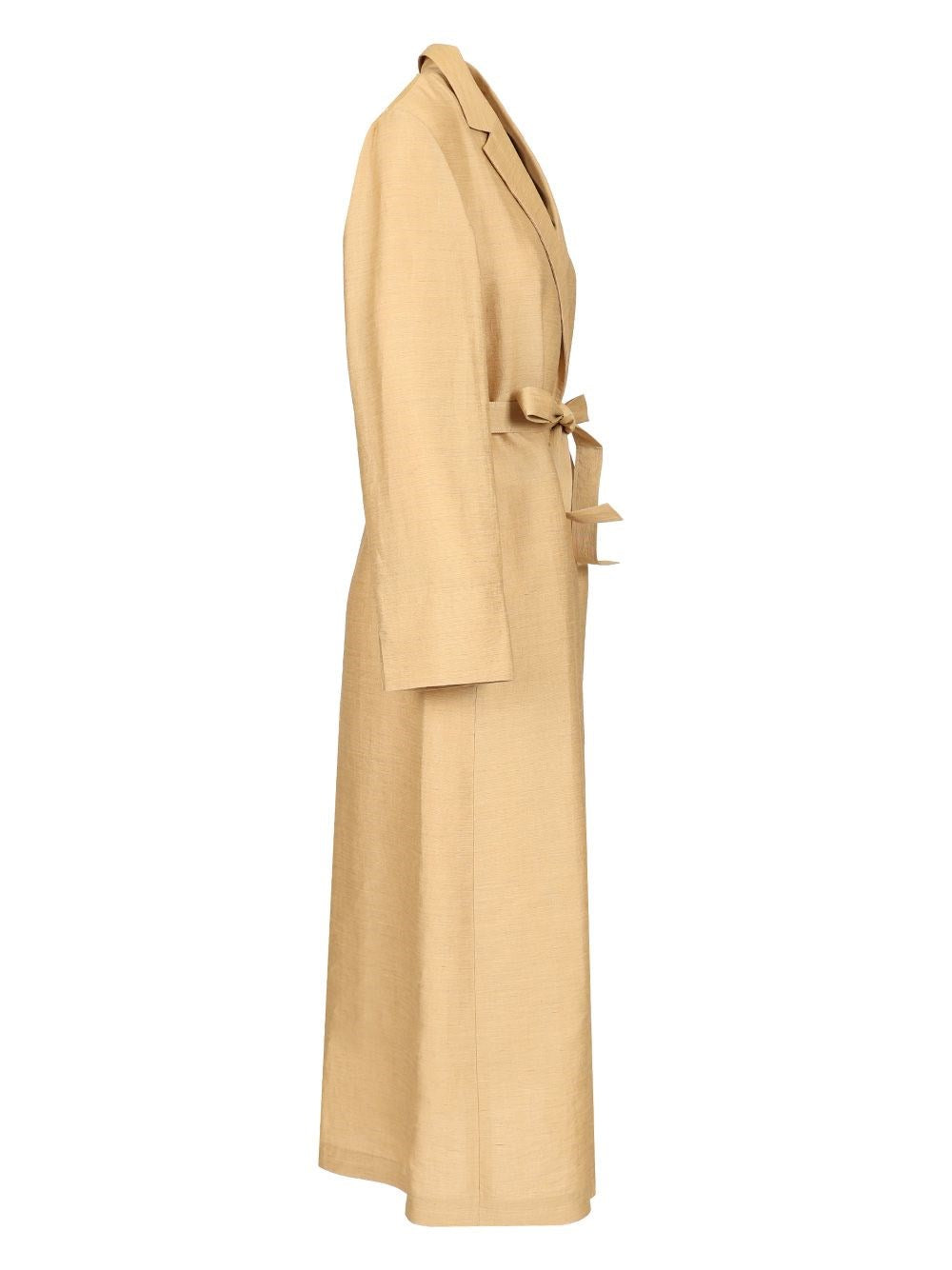 Max Mara Women Linen And Silk Canvas Overcoat MAX MARA