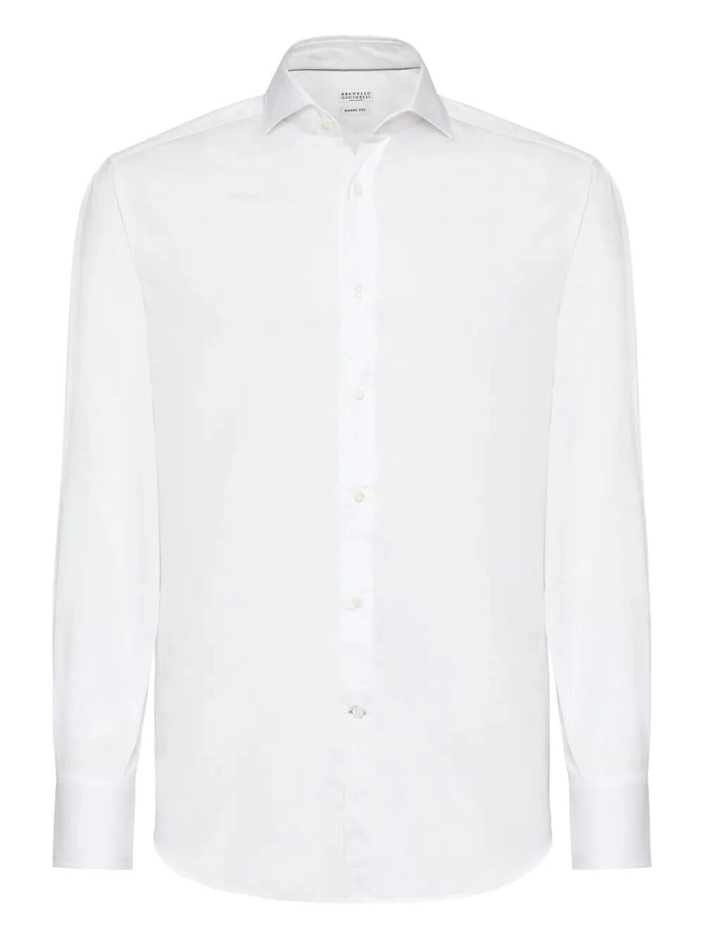 Brunello Cucinelli Men Spread-Collar Shirt BRUNELLO CUCINELLI