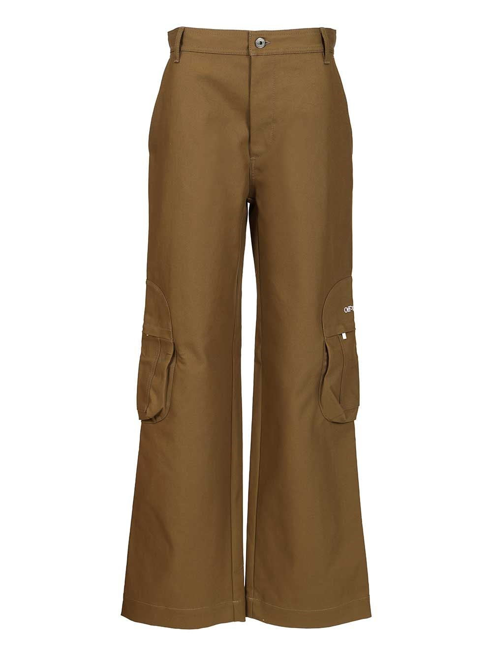 Off-White Men Bookish Cotton Cargo Pant OFF-WHITE