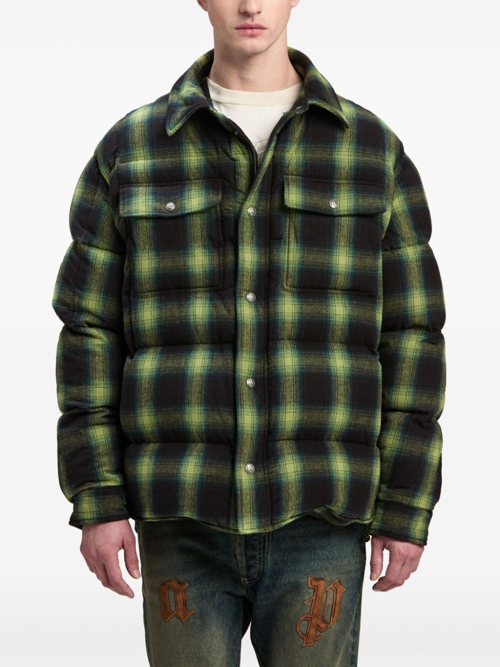 Palm Angels Men `Vertigo` Padded Shirt PALM ANGELS