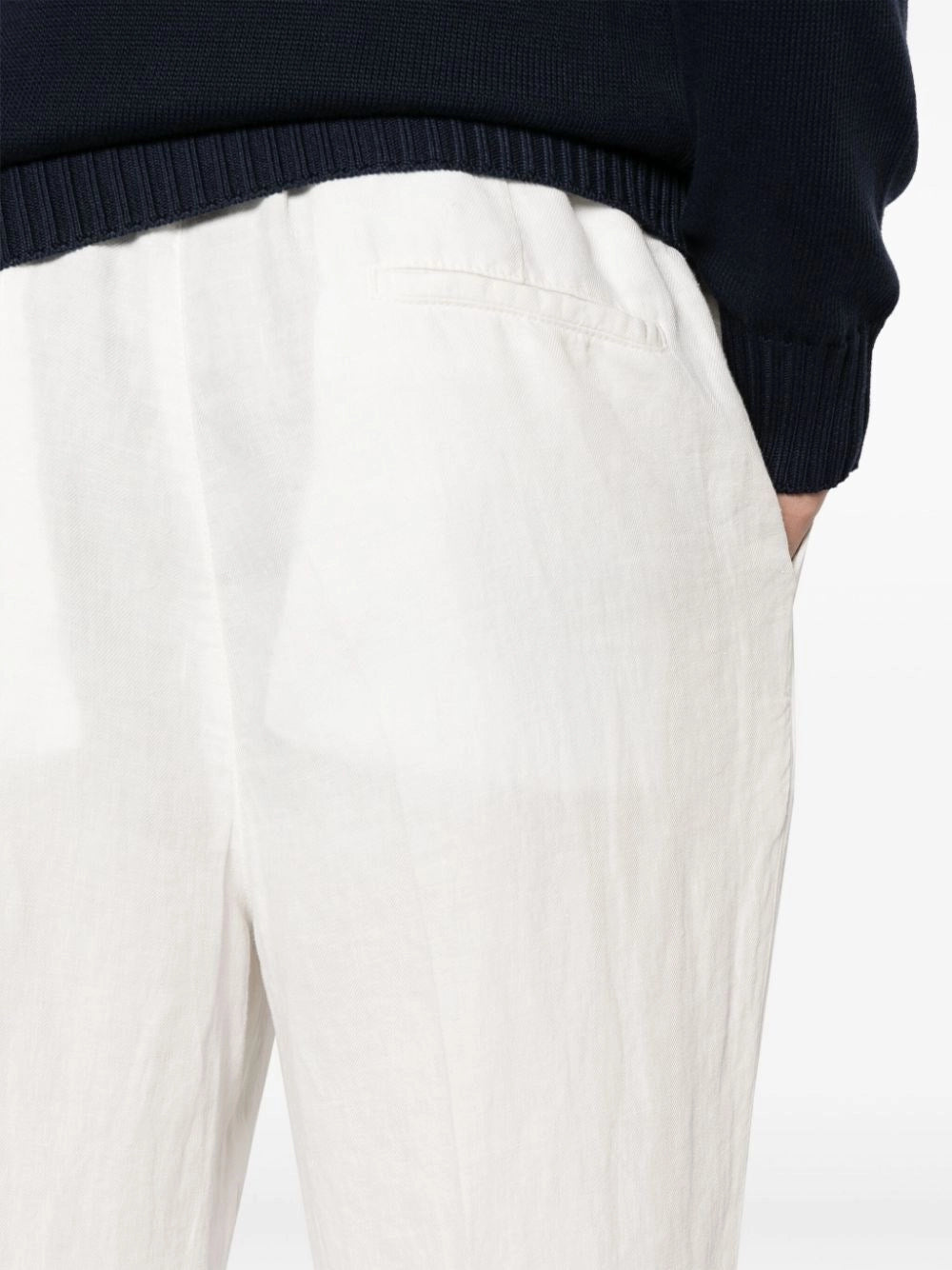 Brunello Cucinelli Men Garment-Dyed Pants With Drawstring And Double Pleats BRUNELLO CUCINELLI