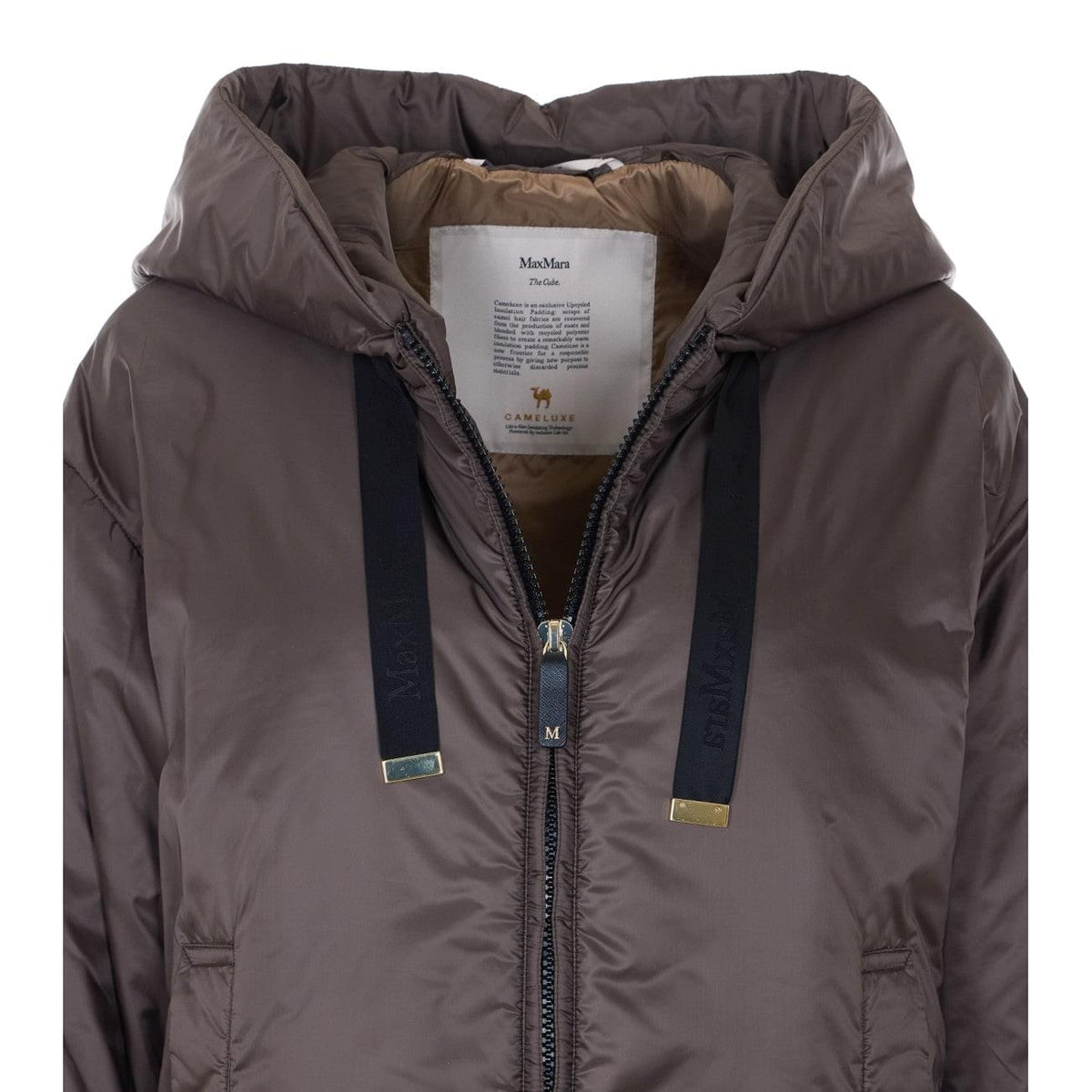 S Max Mara Women Daria Padded Drip-Proof Canvas Jacket S MAX MARA