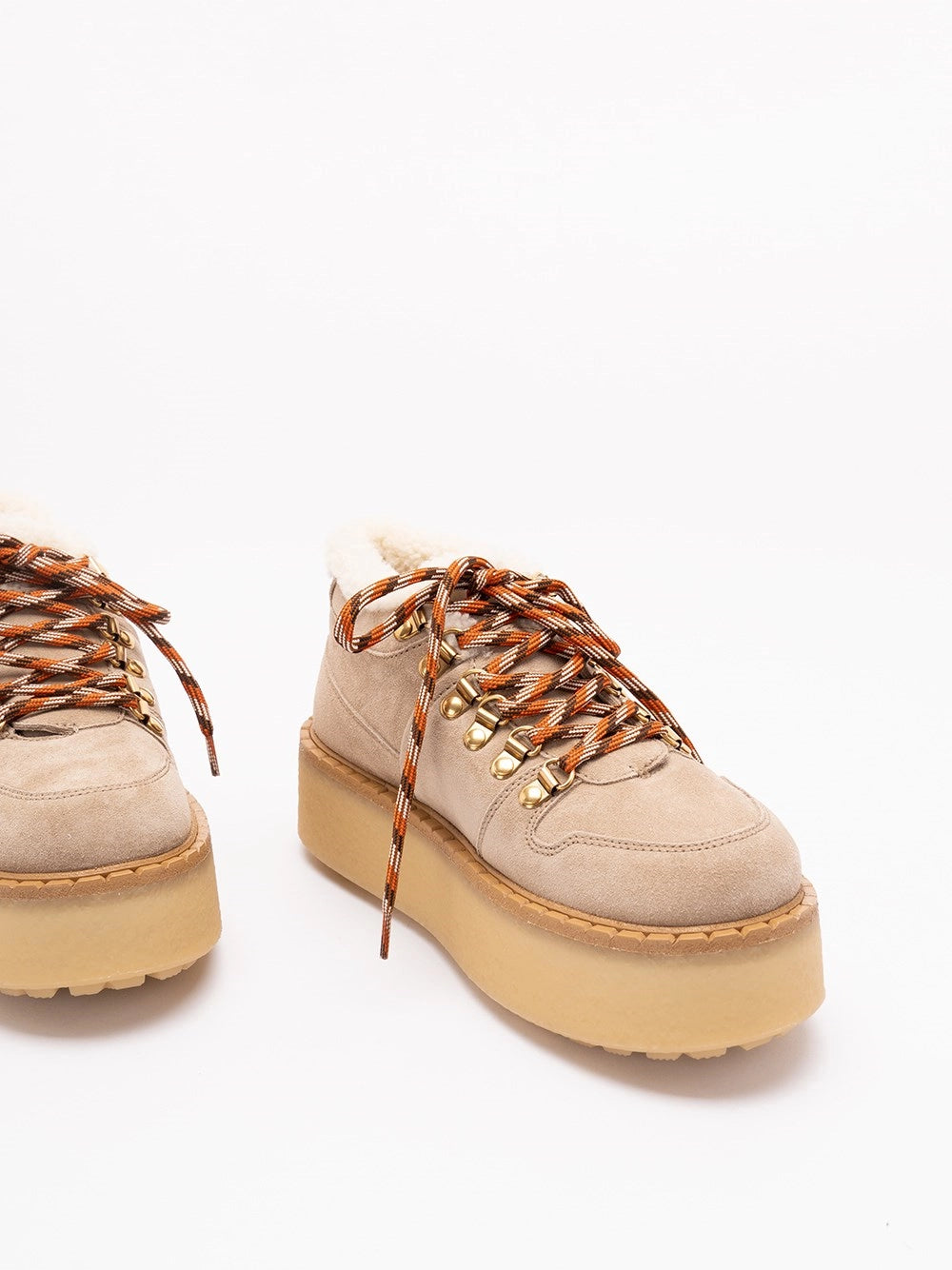 Prada Women Suede Lace-Up Shoes PRADA