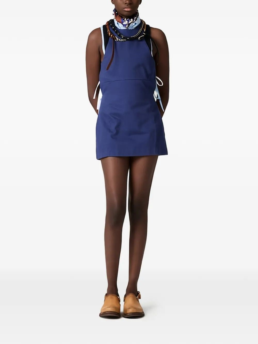 Miu Miu Women Gabardine Mini Dress MIU MIU