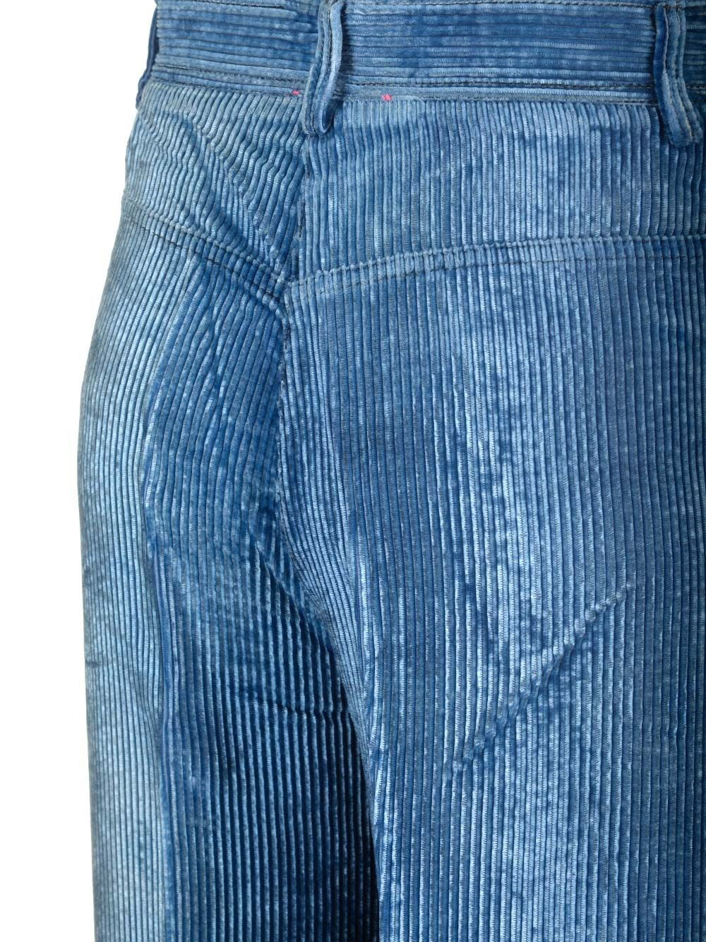 Forte_Forte Women Degradé Denim Velvet Wide Leg Pants Delavè FORTE FORTE