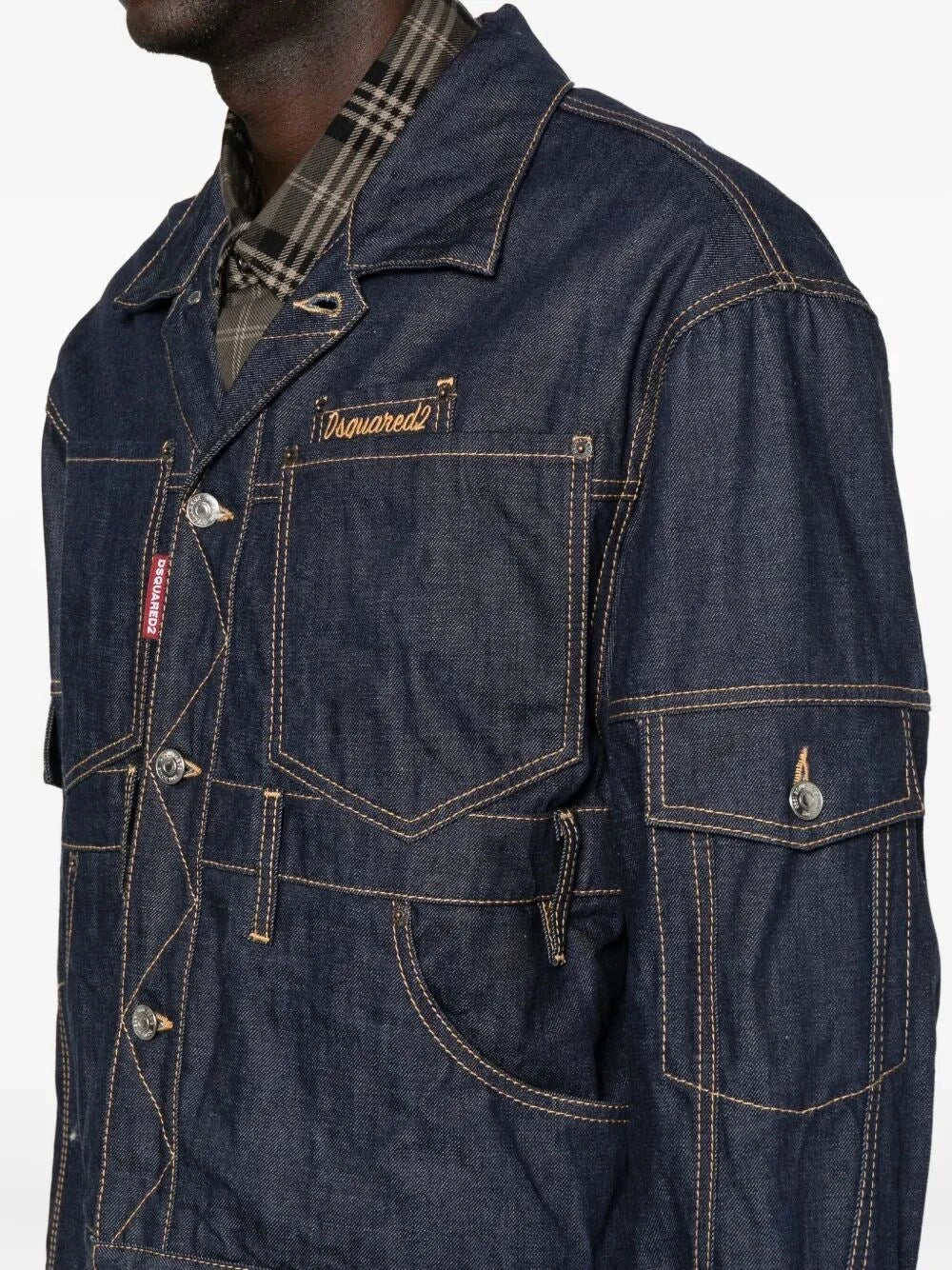 Dsquared2 Men Cargo Denim Jacket DSQUARED2