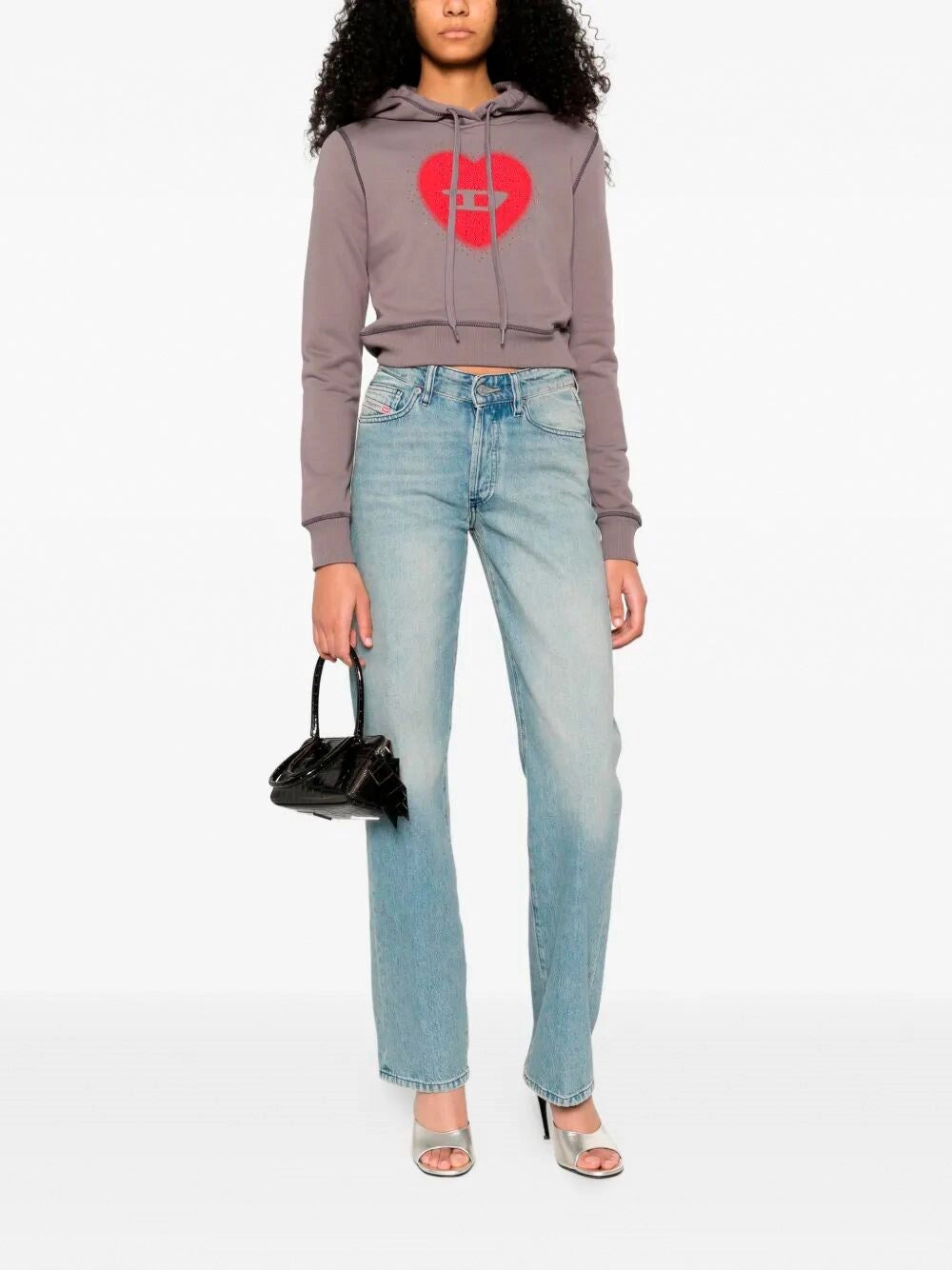 Diesel Women `F-Slimmy-Hood-S5` Hooded Sweater DIESEL