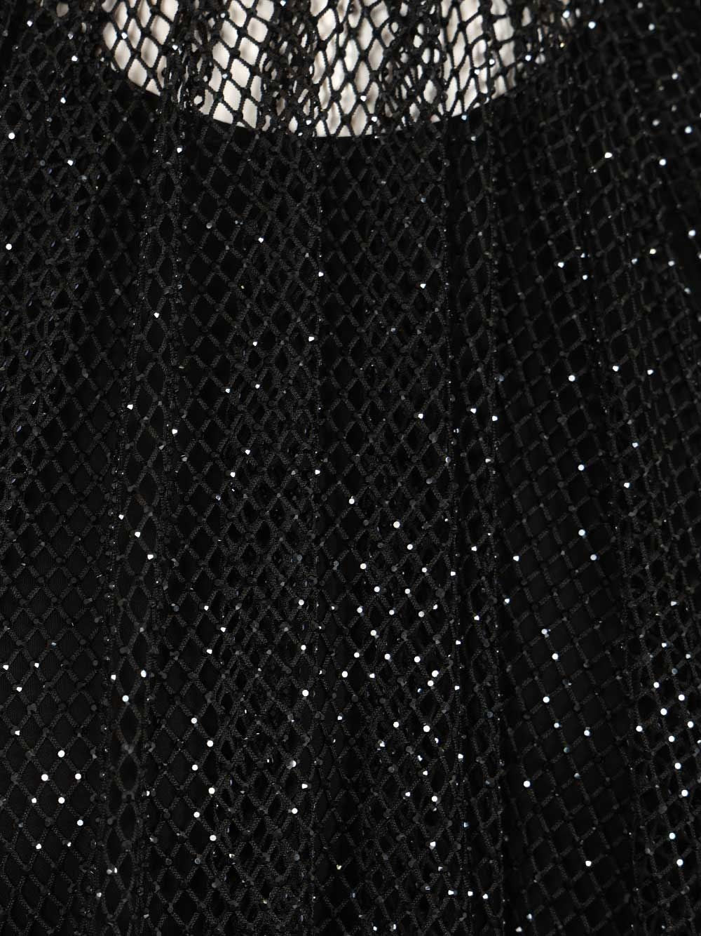 Sportmax Women Mesh Top With Crystals SPORTMAX