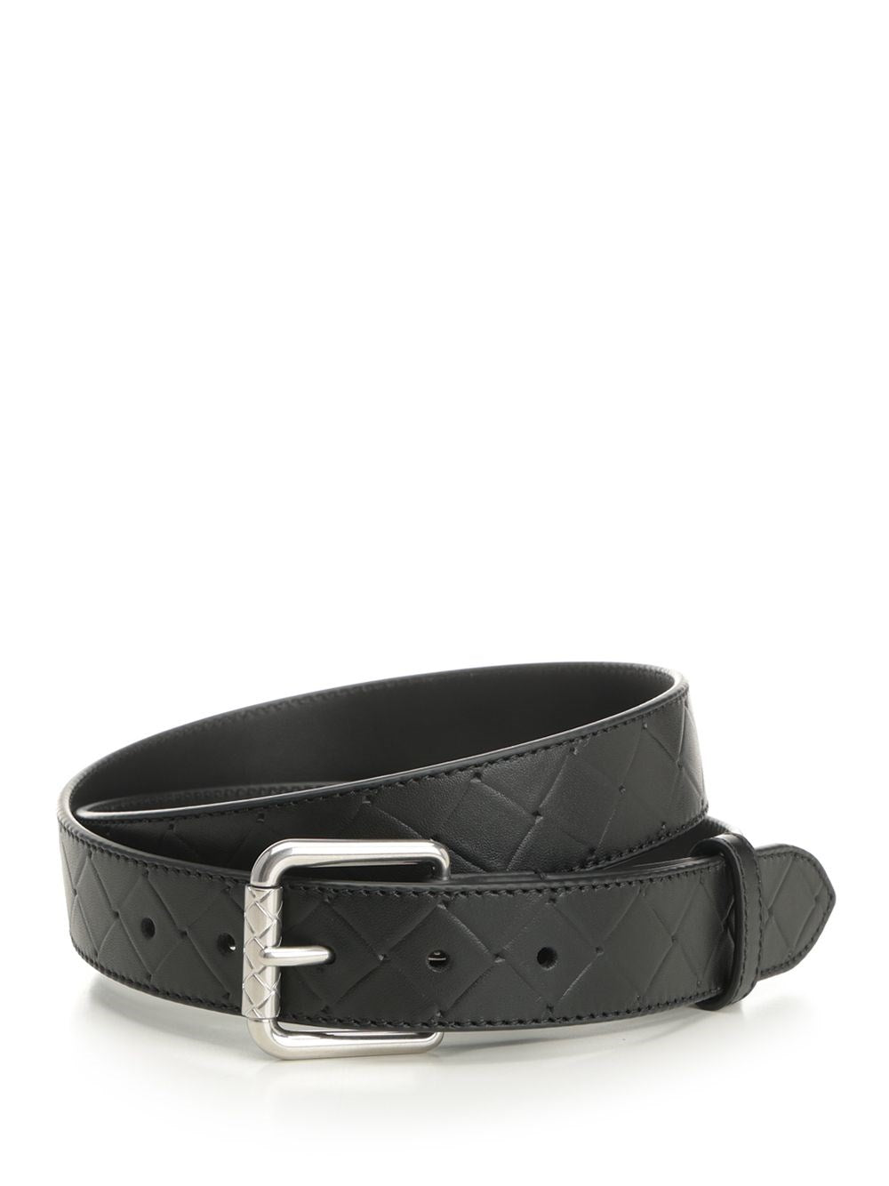 Bottega Veneta Men "Intrecciato Stamp" Belt BOTTEGA VENETA