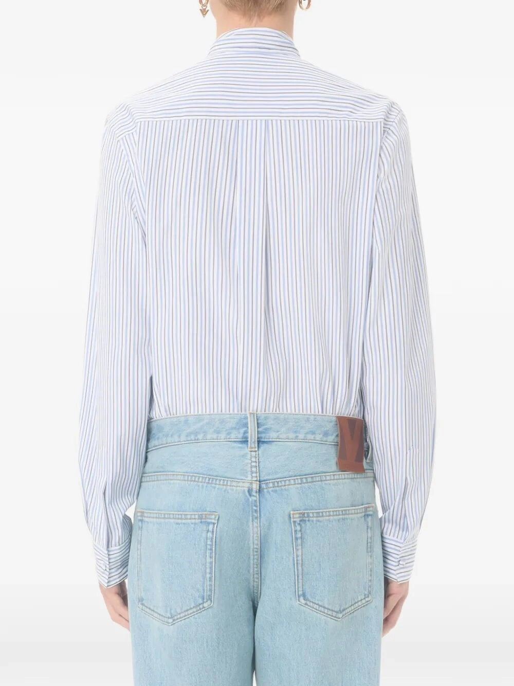 Valentino Garavani Men `Vlogo Signature` Striped Shirt VALENTINO GARAVANI