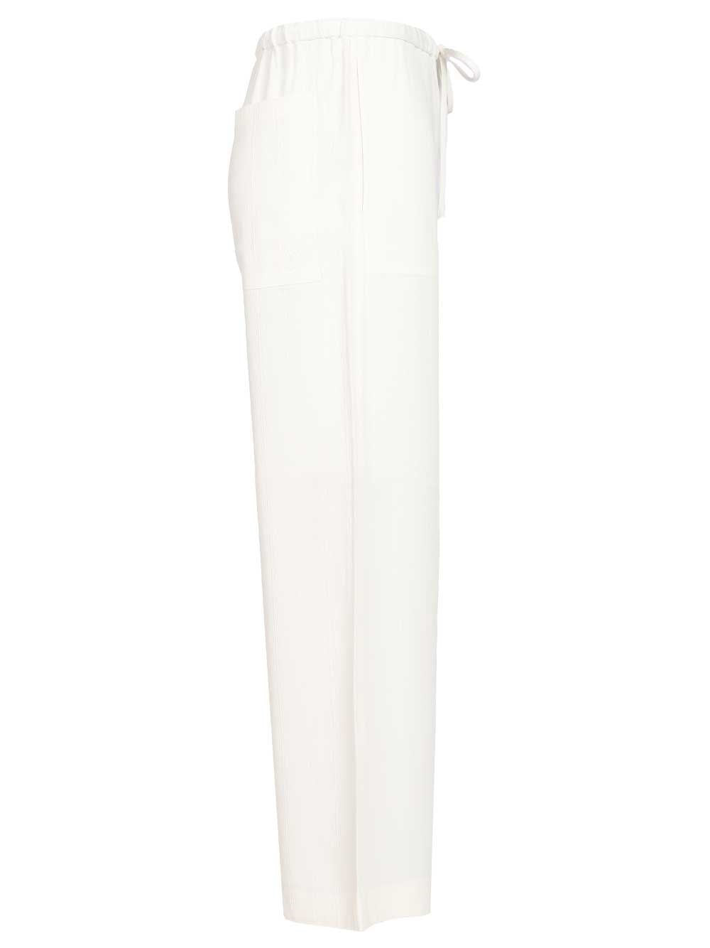 Toteme Women Woven Stripe Drawstring Trousers TOTEME