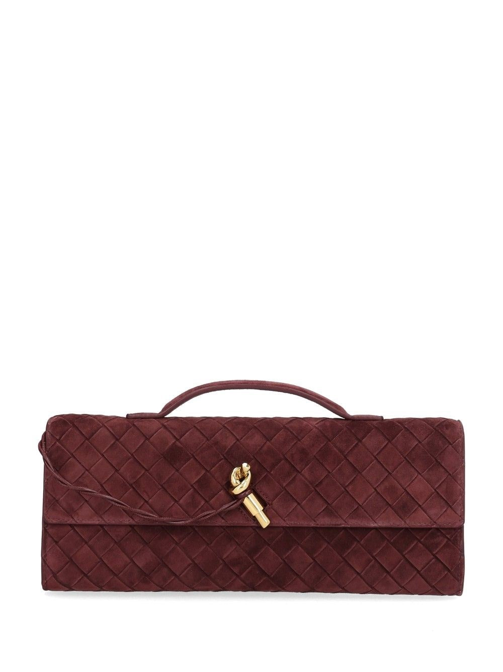 Bottega Veneta Women Andiamo Suede Clutch BOTTEGA VENETA