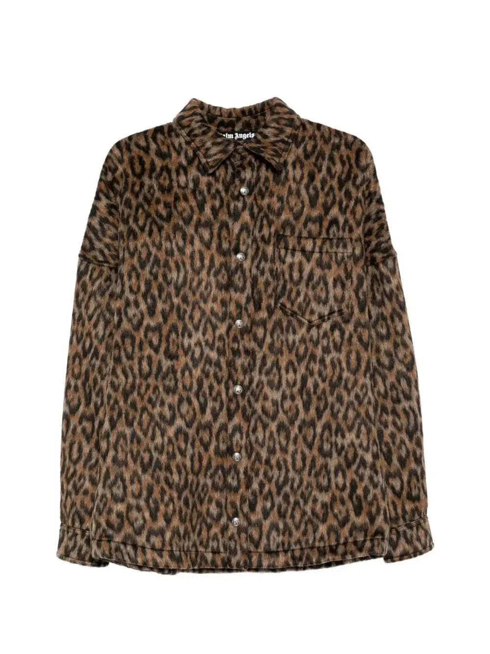 Palm Angels Men `Classic Logo` Animalier Overshirt PALM ANGELS
