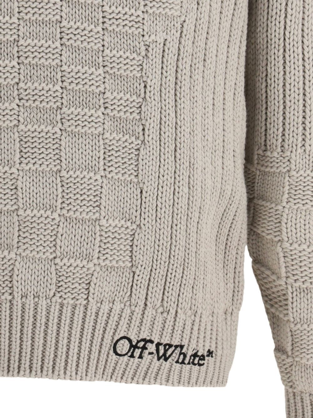 Off-White Men Arrow Cotton Sweater OFF-WHITE