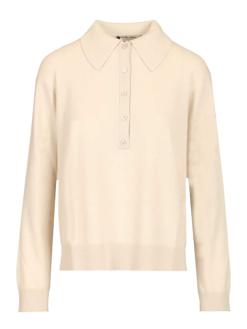 'S Max Mara Women Frisia Wool Polo Shirt S MAX MARA