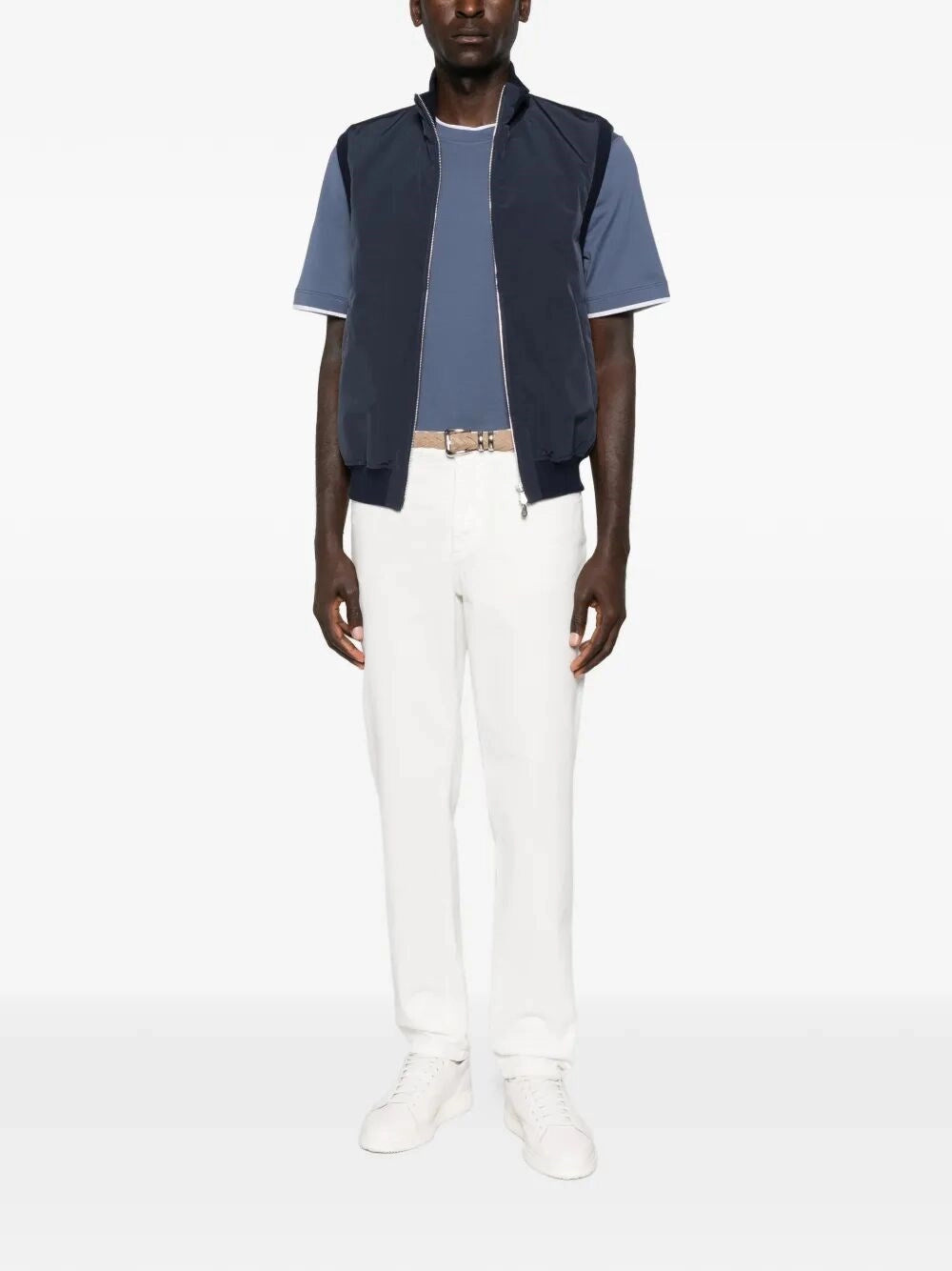 Brunello Cucinelli Men T-Shirt With Faux-Layering BRUNELLO CUCINELLI