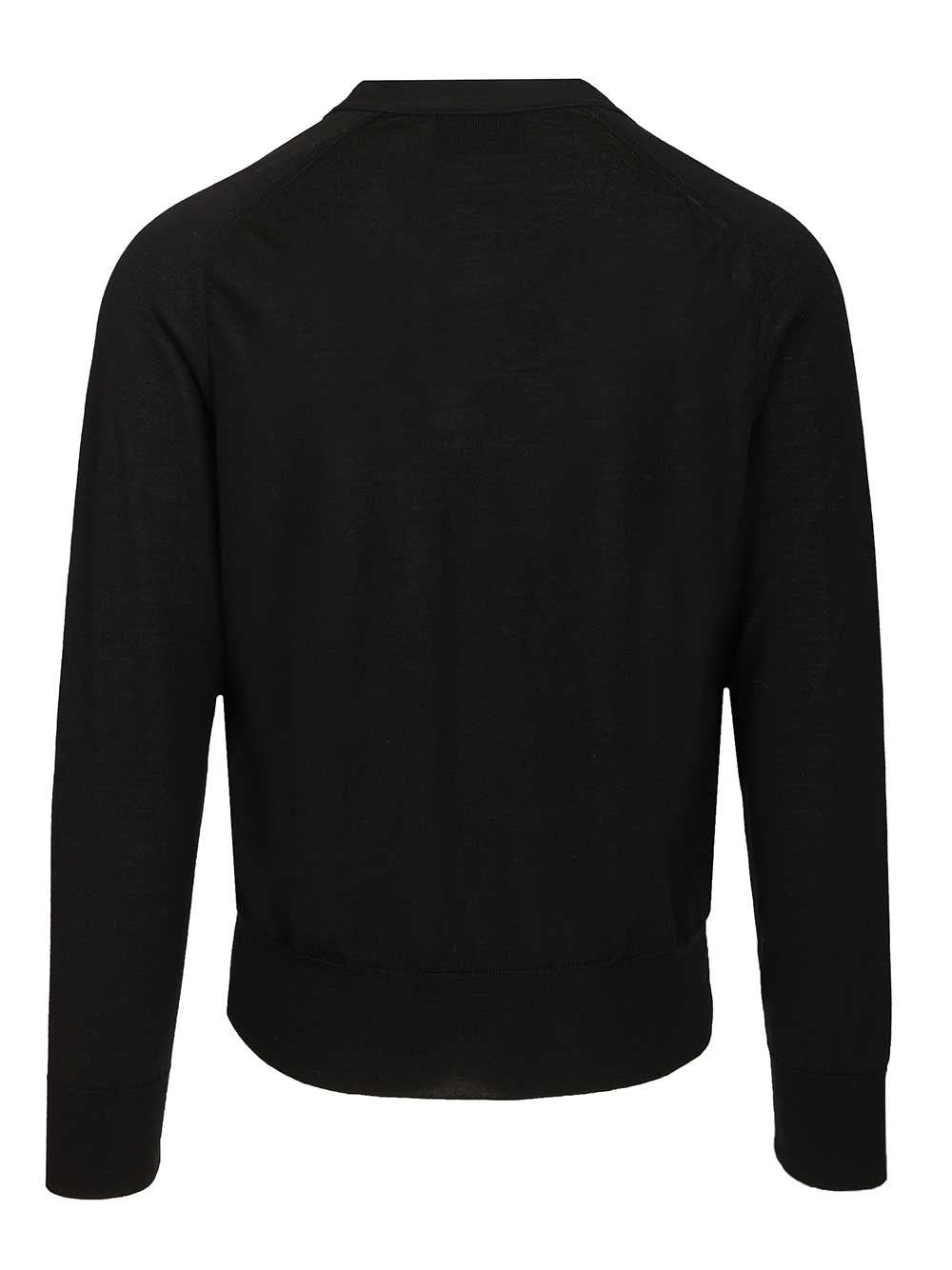 Ami Men Ami Paris V-Neck Wool Cardigan AMI PARIS