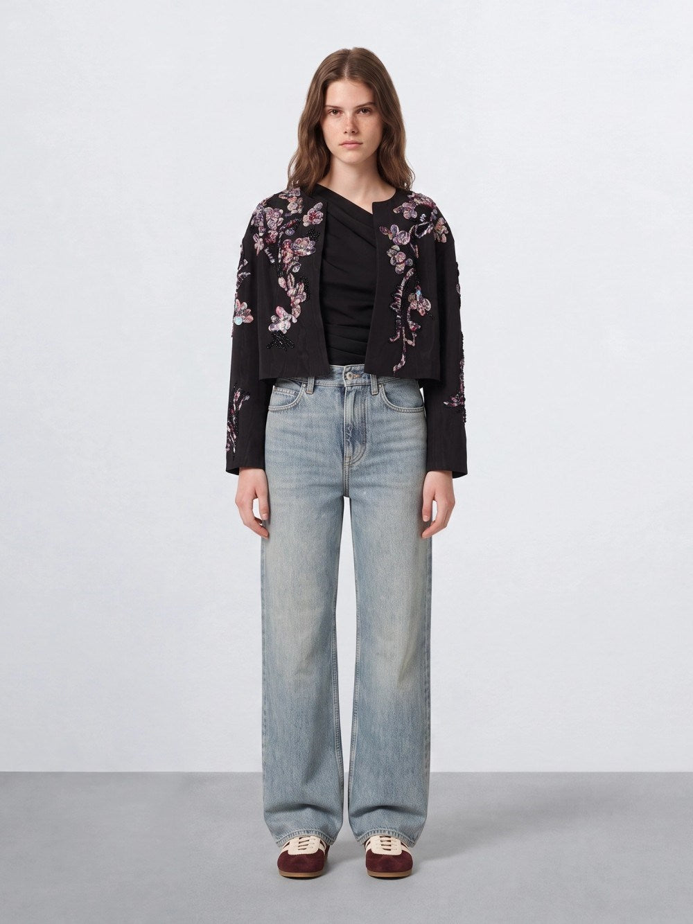 Dries Van Noten Women Vonda Short Jacket With Embroidery DRIES VAN NOTEN
