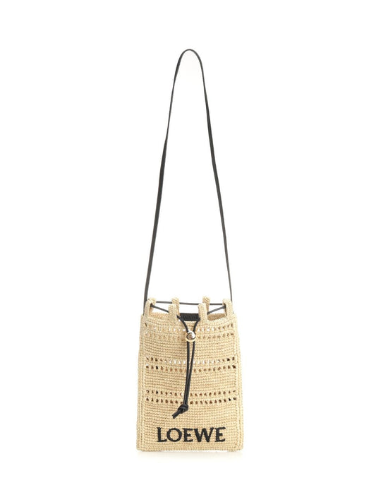 Loewe Paula's Ibiza Women Raffia Drawstring Pocket LOEWE