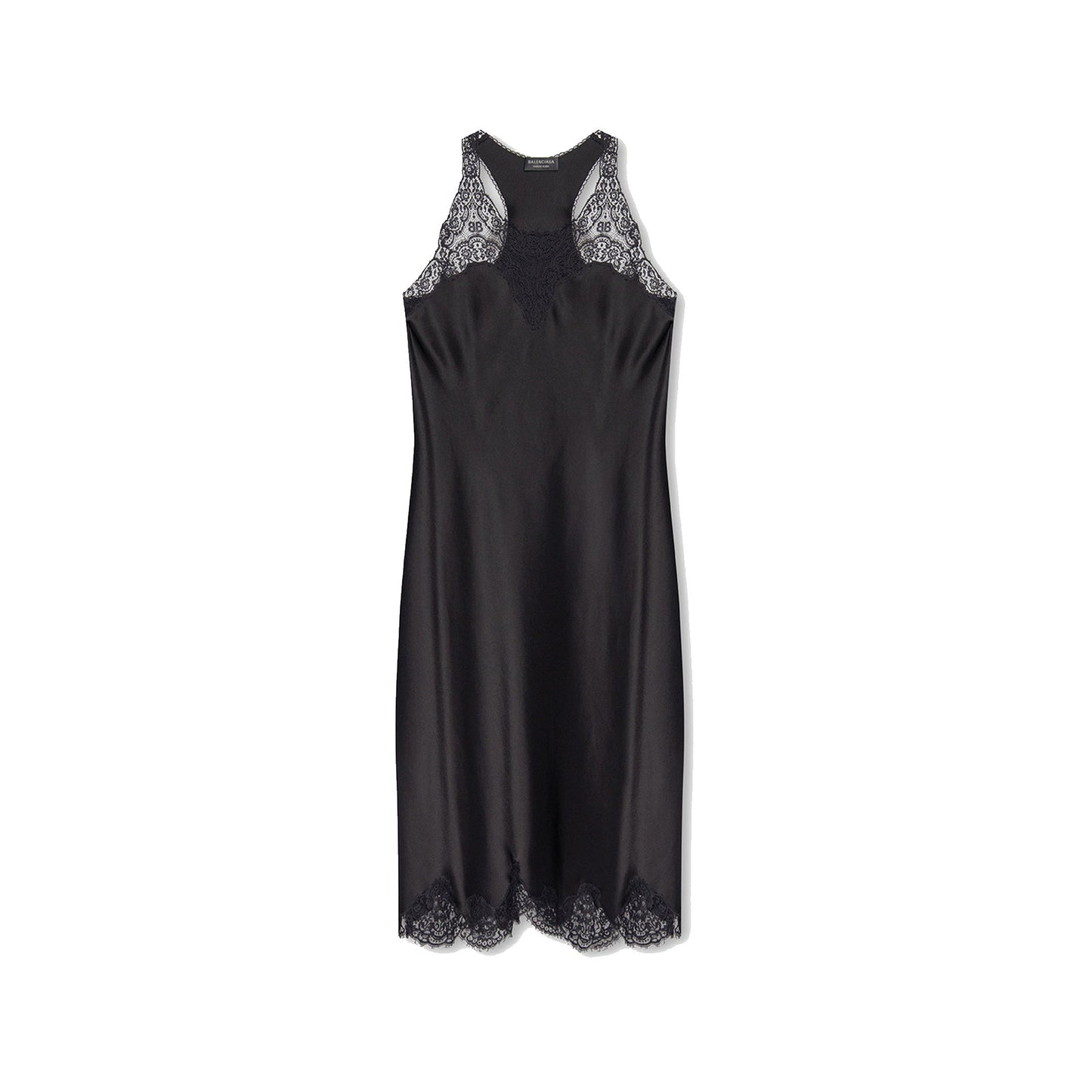 Balenciaga Satin Strappy Midi Dress Women BALENCIAGA