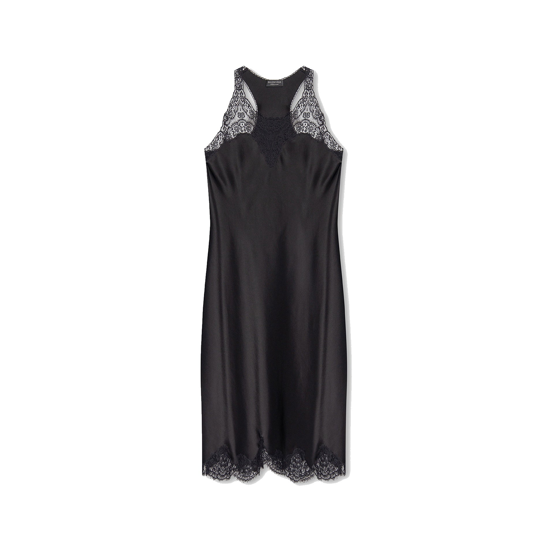 Balenciaga Satin Strappy Midi Dress Women BALENCIAGA