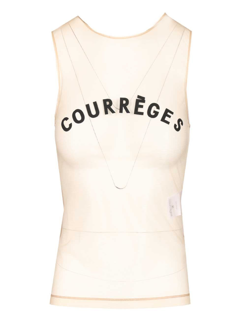 Courreges Women "Illusion" Tulle Top COURREGES