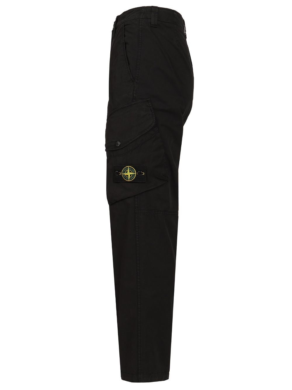 Stone Island Men Stretch Organic Cotton Twill Cargo Trousers STONE ISLAND
