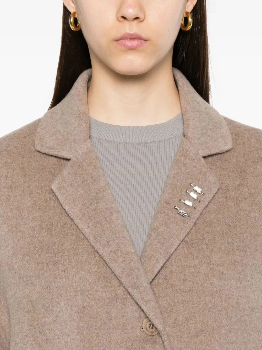 Ermanno Scervino Women Single-Breasted Coat ERMANO SCERVINO