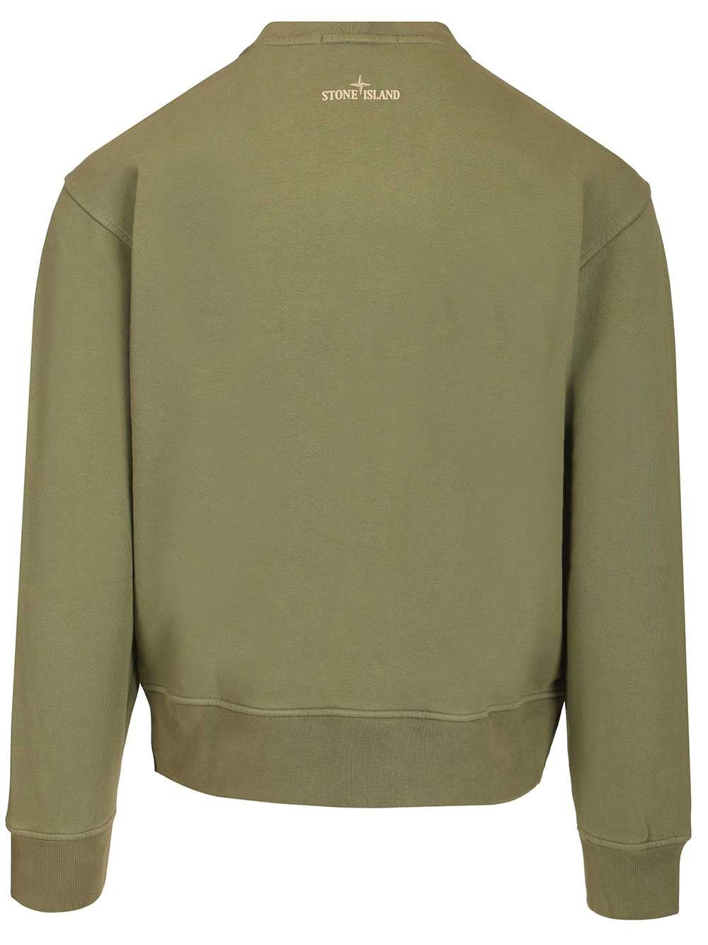 Stone Island Men Organic Cotton Crewneck Sweatshirt STONE ISLAND