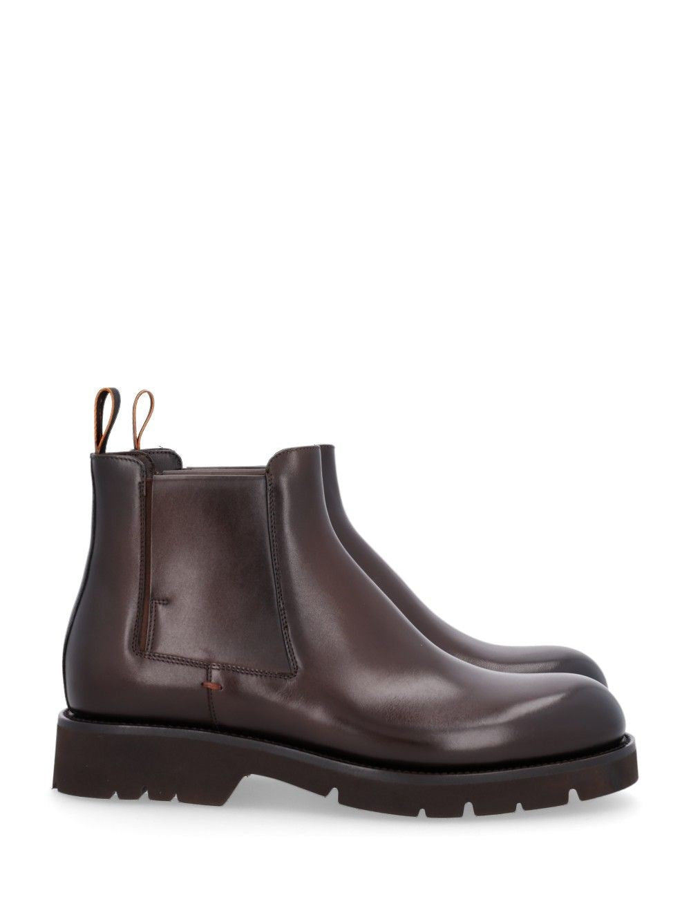 Santoni Men "Gio" Leather Ankle Boots SANTONI