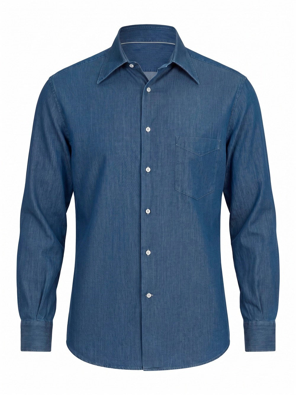 Brunello Cucinelli Men Denim Shirt BRUNELLO CUCINELLI