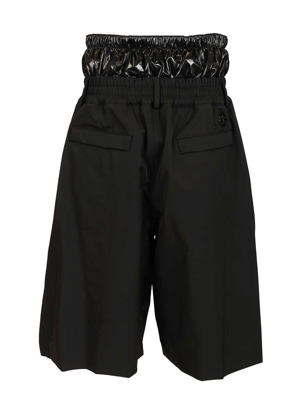 Moncler Genius Men Shorts With Moncler X A$Ap Rocky Logo Print MONCLER GENIUS