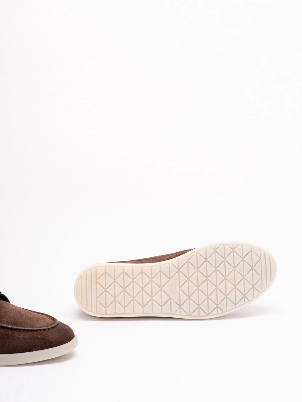 Prada Men Suede Boat Shoes PRADA