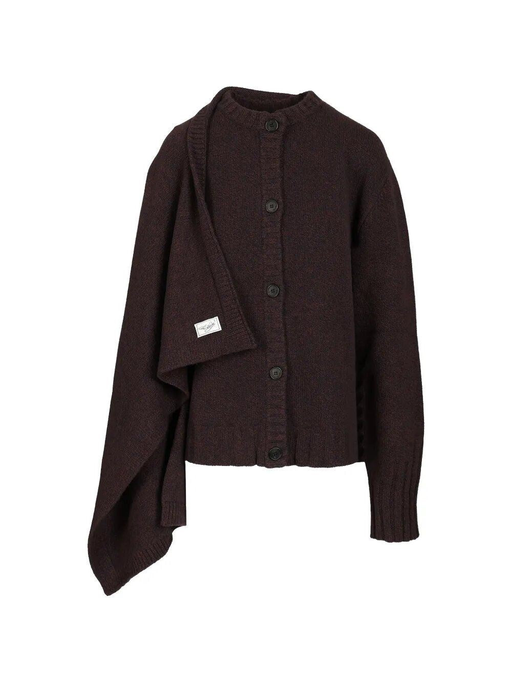 The Attico Women Cardigan With Draped Details THE ATTICO