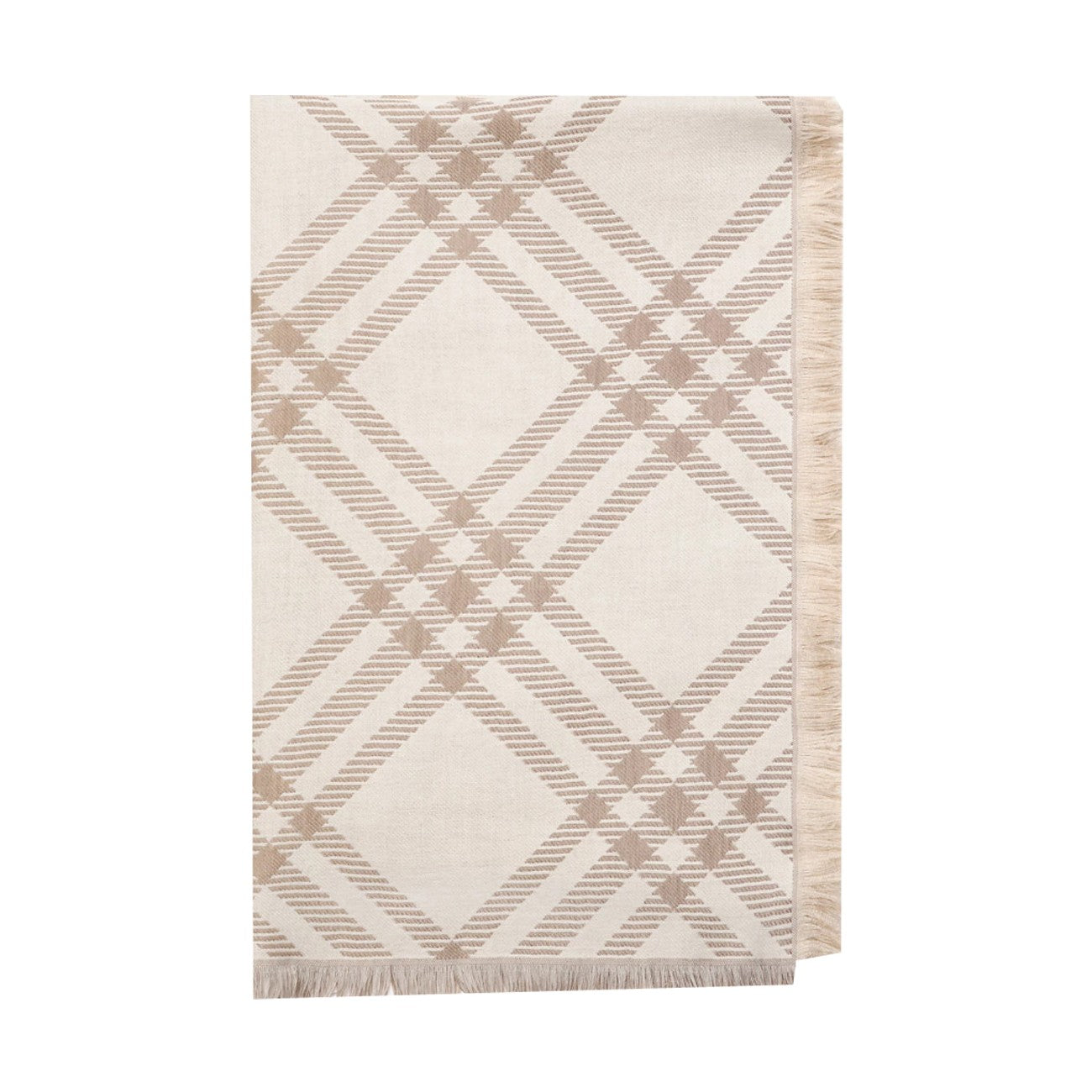 Burberry Women Degrade' Check Scarf In Wool And Silk BURBERRY