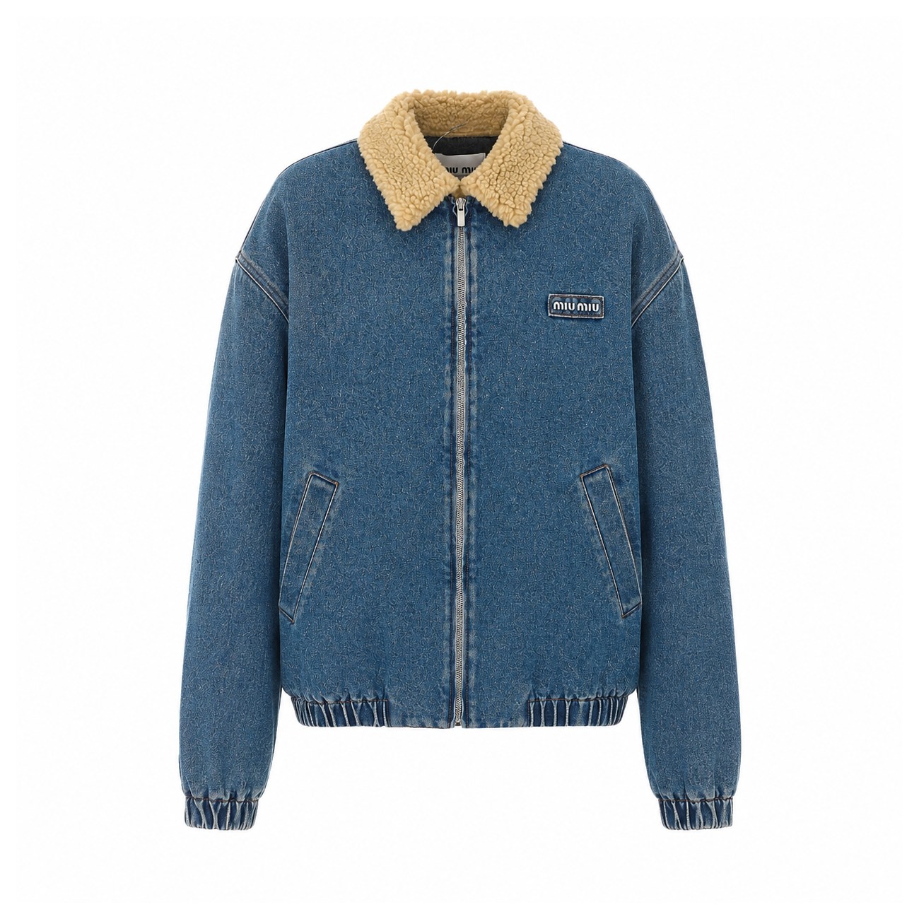 Miu Miu Women Denim Logo Blosuon MIU MIU