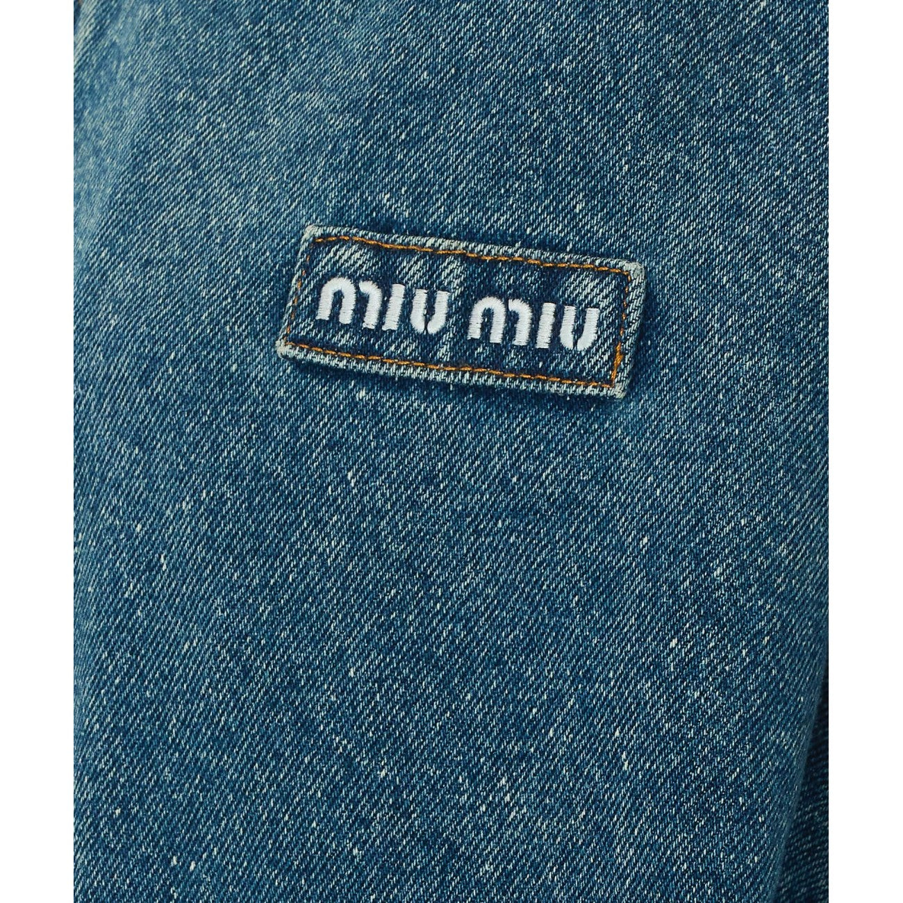 Miu Miu Women Denim Logo Blosuon MIU MIU