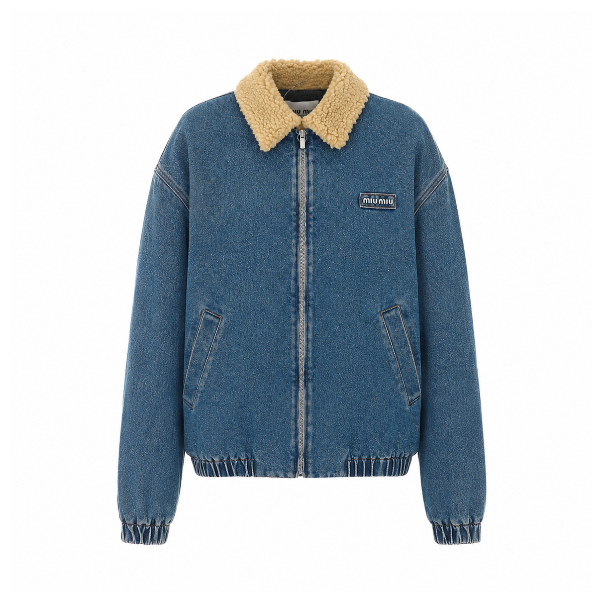 Miu Miu Women Denim Logo Blosuon MIU MIU