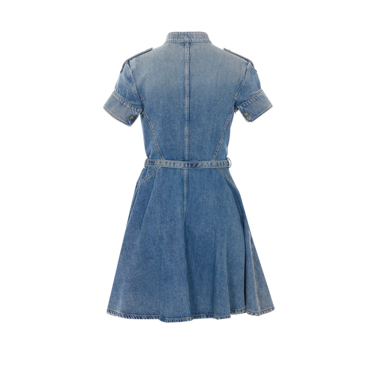 Mcqueen Women Denim Mini Dress ALEXANDER MCQUEEN