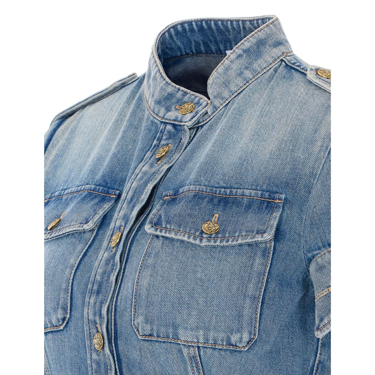 Mcqueen Women Denim Mini Dress ALEXANDER MCQUEEN